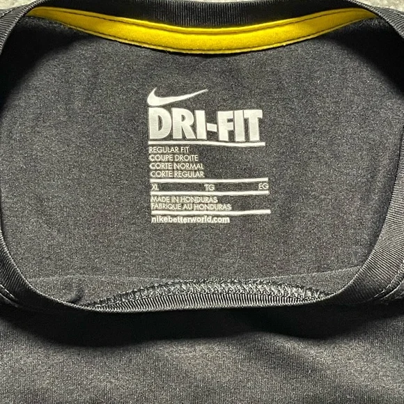 Nike Dri-Fit Livestrong Regular Fit Short Sleeve Top Shirt Size XL Black - Picture 7 of 7